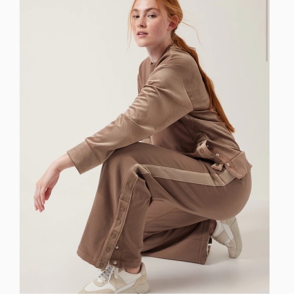 Athleta Pants - Athleta Retroplush Velvet Straight Leg Pants